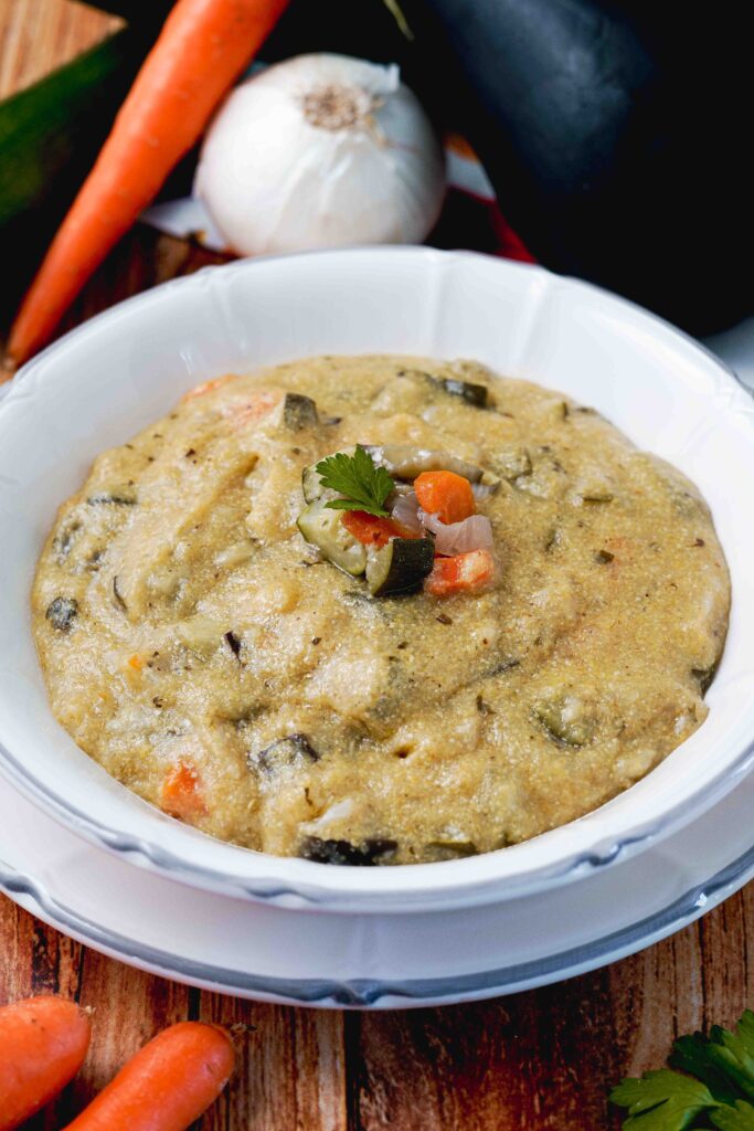 polenta con le verdure