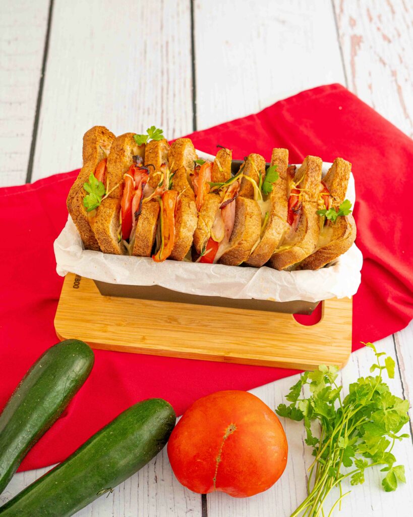 pane nel contenitore farcito