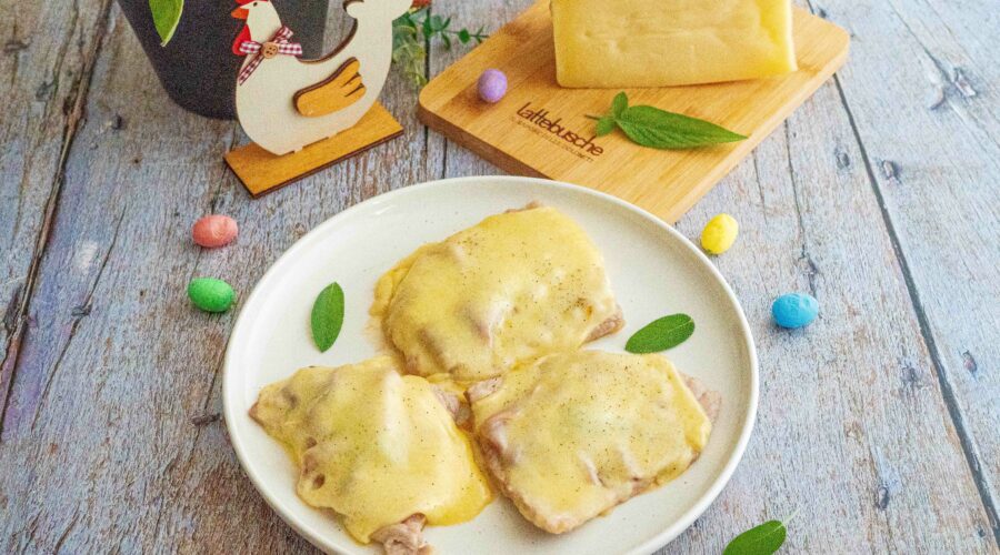 fettine di vitello con formaggio fiante lattebusche e salvia