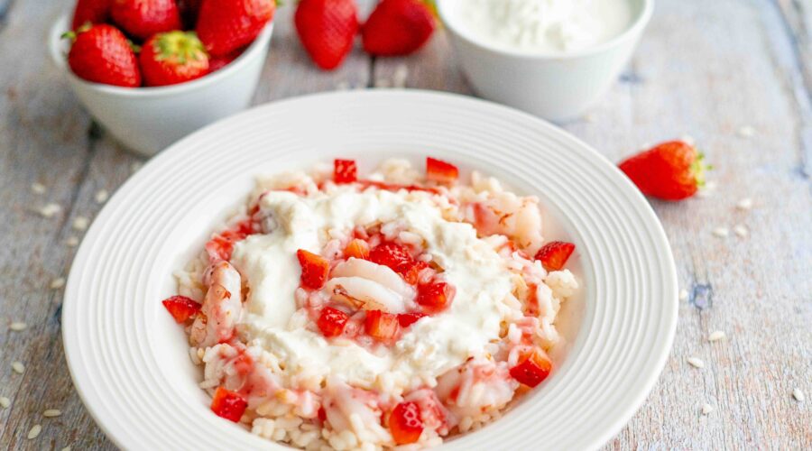 risotto riso riso alle fragole