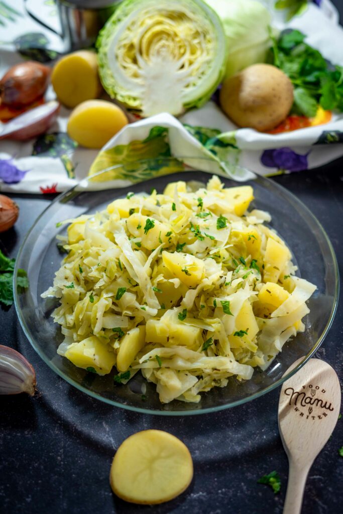 cavolo cappuccio con patate