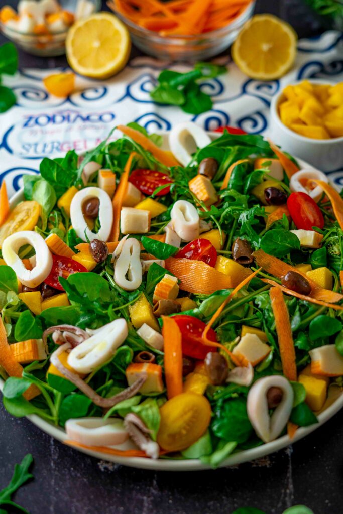 insalata di calamari e mango