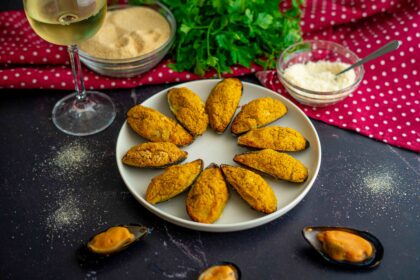 cozze con zucchine gratinate
