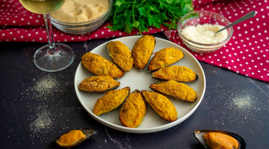 cozze con zucchine gratinate