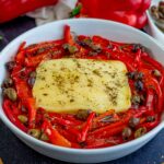 fettacotta con peperoni e olive