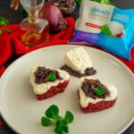 tartare di manzo e casatella con cipolla caramellata