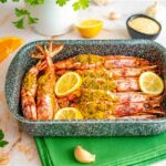 gamberi gratinati in teglia al forno