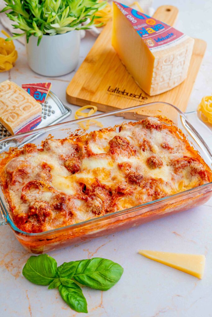 nidi di tagliatelle al forno