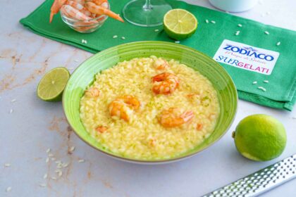 risotto gamberi prosecco e lime