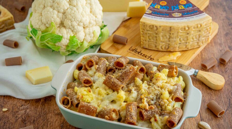 pasta integrale gratinata co cavolfiore