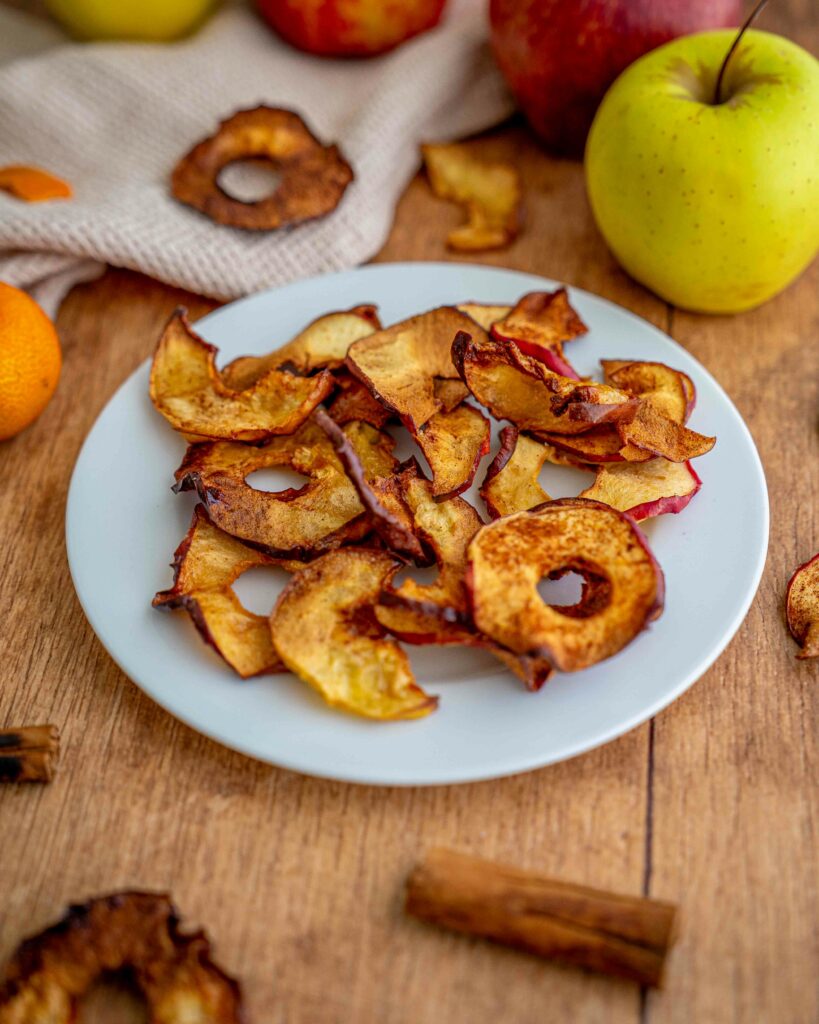 chips di mele in friggitrice ad aria