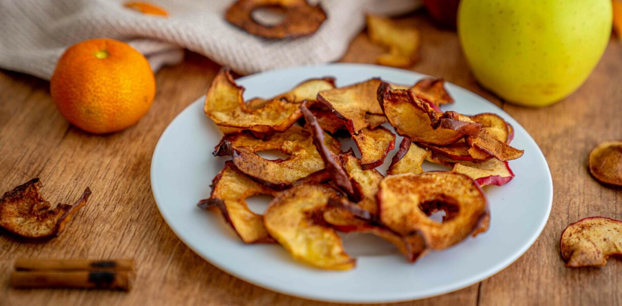 chips di mele in friggitrice ad aria