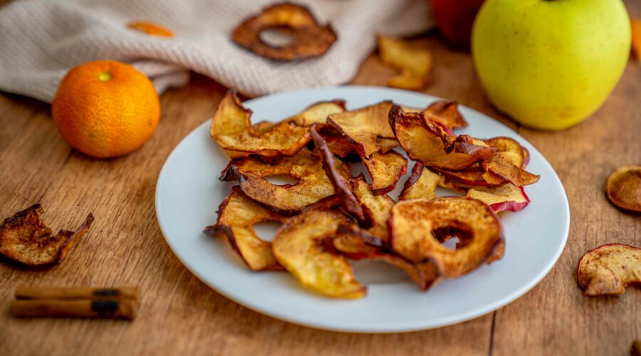 chips di mele in friggitrice ad aria