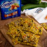 schiacciata alla curcuma e bastoncini di mare