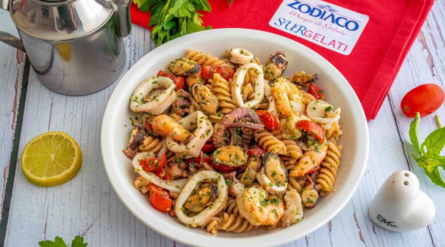 pasta fredda ai frutti di mare
