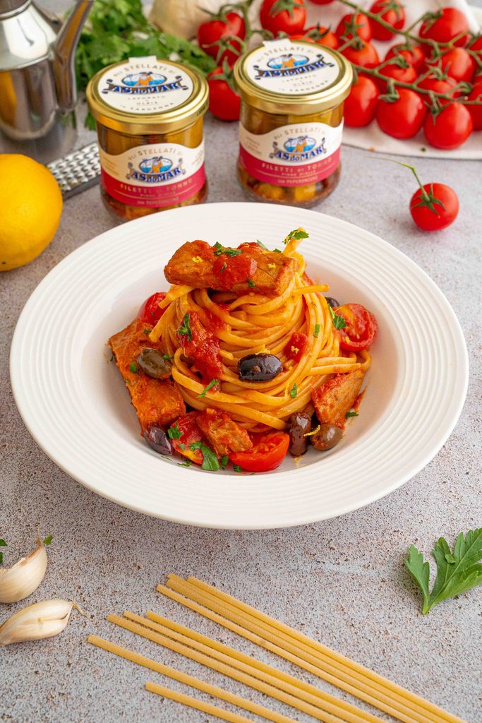 pasta con tonno piccante